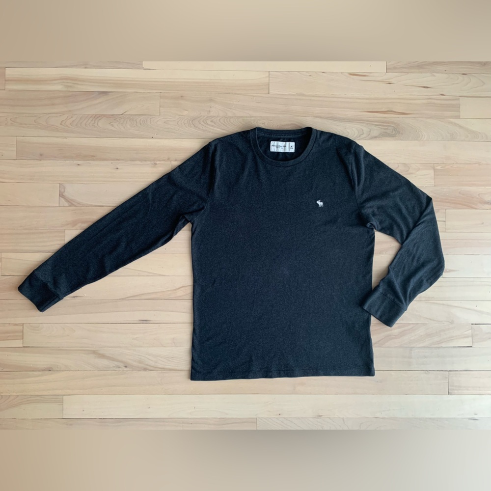 ABERCROMBIE & FITCH - Dark grey Long Sleeve Shirt - Picture 4 of 8